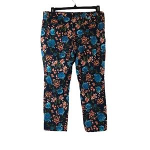 Merona floral navy multicolored size 14